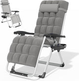 Magshion Zero Gravity Chair with Cushion, Reclining Outdoor Patio Lounge Chair, Folding Indoor Anti Gravity Recliner - Photo 1