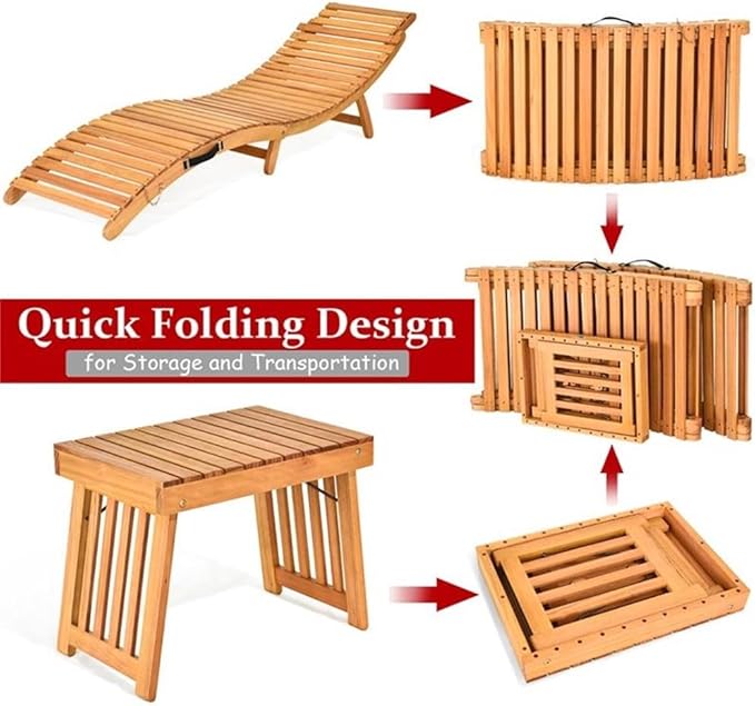 Pemberly Row Acacia Wood Patio Rocking Chair with Cushion, Natural Finish, 35.5" L x 25" W x 36.5" H, Rustic Design, Ergonomic Backrest, Washable Covers, Outdoor Garden Porch Deck Seating