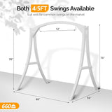 VINGLI Outdoor Wooden Swing Frame, Heavy Duty 1000 LBS A-Frame Swing Stand with Farmhouse Cottage Style - Photo 5