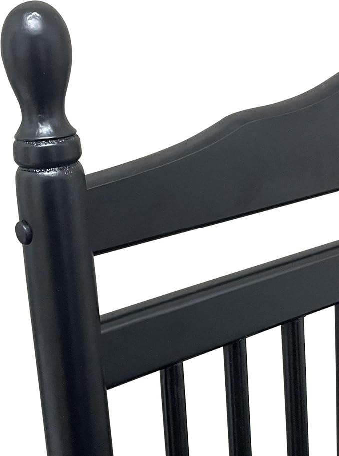 Rocking Solid Wood Chair, Front Porch Rocker for Adult, Load Bearing 280 lbs