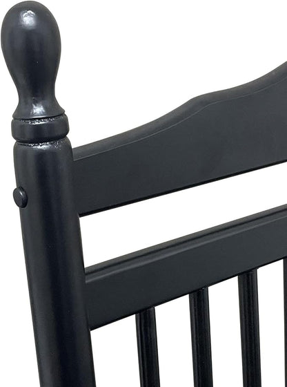 Rocking Solid Wood Chair, Front Porch Rocker for Adult, Load Bearing 280 lbs
