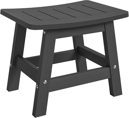 LUE BONA Outdoor Adirondack Ottomans, Footrest Footstool, Outdoor Foot Rest for Patio, HDPS All Weather Waterproof Footrest Footstool for Adirondack Chair, Black