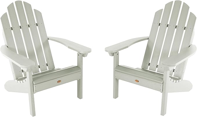 Highwood Classic Westport Adirondack Chairs, 2-Piece Set, Eucalyptus