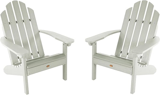 Highwood Classic Westport Adirondack Chairs, 2-Piece Set, Eucalyptus