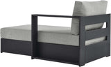 Modway Tahoe Powder-Coated Aluminum Outdoor Chaise Lounge Gray with Weather-Resistant Cushions - Photo 5