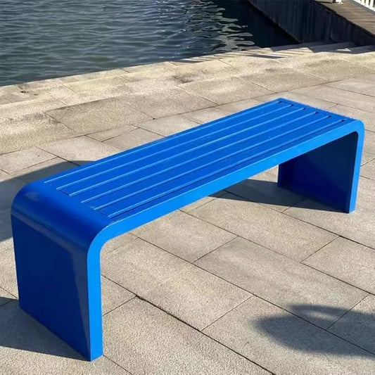 Outdoor Bench, Metal Garden Bench, Park Bench, Weatherproof Bench with Metal Frame, for Gardens, Balconies and Terraces (Color : C, Size : 100cm)