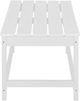 WO Home Furniture Adirondack Chairs Table Set of 3 PCS Outdoor Folding Chairs Coffee Table Weather/UV Resistant for Lawn - Photo 9