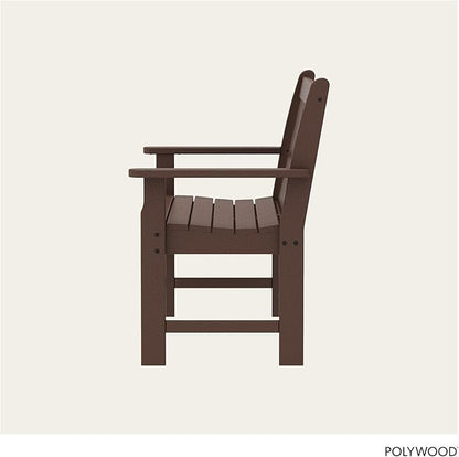 POLYWOOD GNB48MA Vineyard 48" Bench, Mahogany