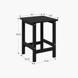 WestinTrends Malibu Square Outdoor Side Table for Adirondack Chair, Sand - Photo 2