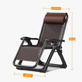 Adjustable Steel Mesh Lounge Chair Beach Chairs w/Removable Cushion, Upgraded Lock and Cup Holder - Photo 3