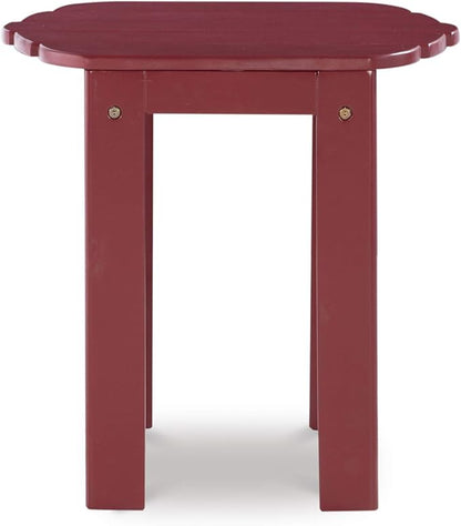 Linon Adirondack End, Red Table, 18.11 x 18.5 x 18.11
