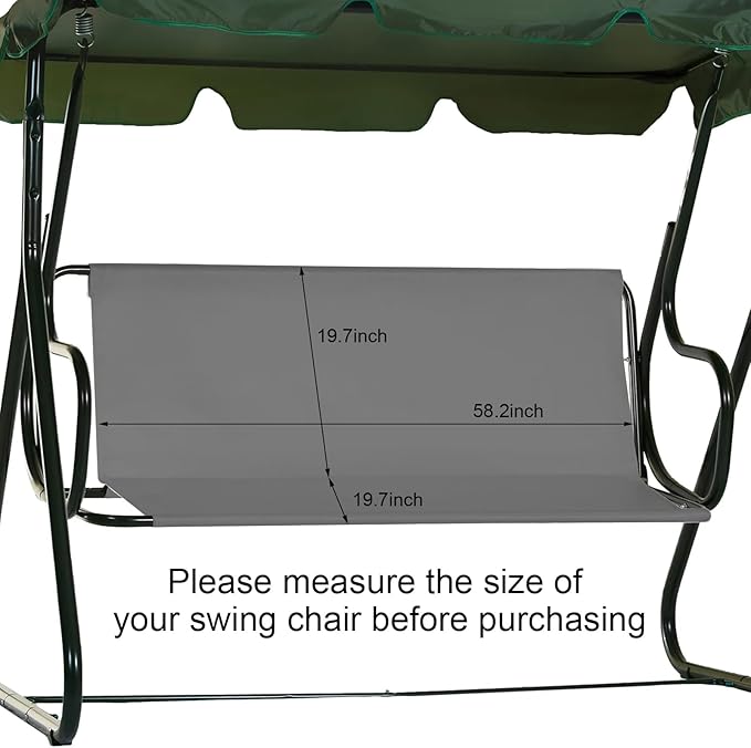 Outdoor Porch Patio Swing Seat Cover - Photo 3
