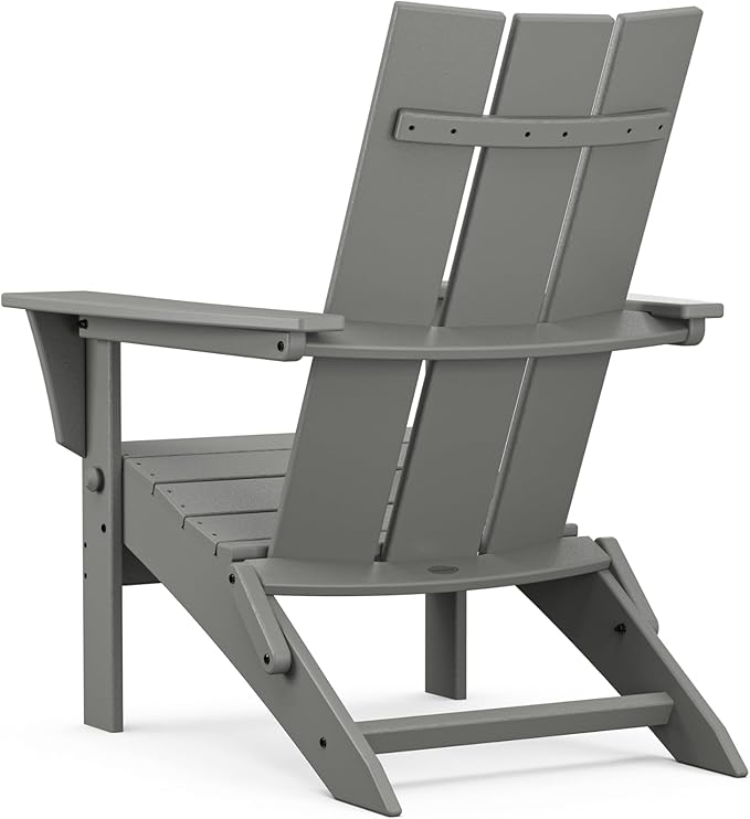POLYWOOD Modern Folding Adirondack Chair