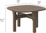 Modway Saratoga Teak Wood Set of 2 Chaise Lounge Chairs and Side Table in Weathered Gray - 3-Piece Outdoor Furniture Set - Photo 3