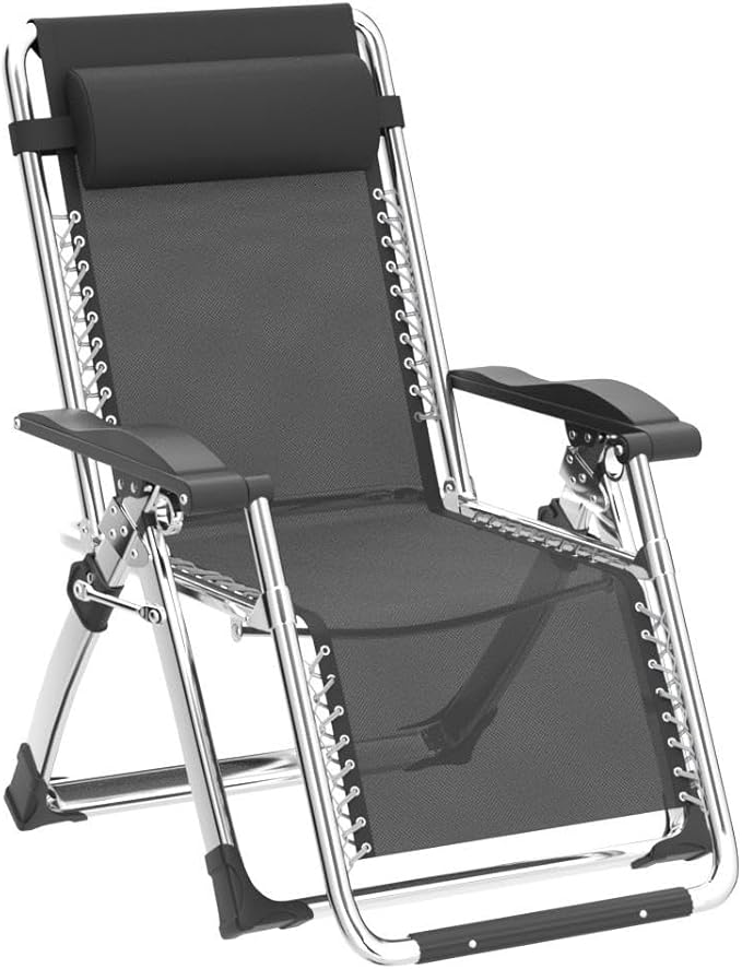 Slsy Zero Gravity Chair, Reclining Lounge Chair with Removable Cushion & Tray for Indoor and Outdoor, Patio Recliner Folding Reclining Chair