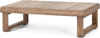 Westchester Rectangular Coffee Table - Acacia Wood - Brown Wash
