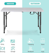 SUPER DEAL Portable 4 Foot Plastic Folding Table - Photo 7
