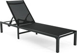 Christopher Knight Home Patio Chaise Lounges Set of 2, Aluminum Adjustable Lounge Seating, 5-Position Backrest Recliner - Photo 5