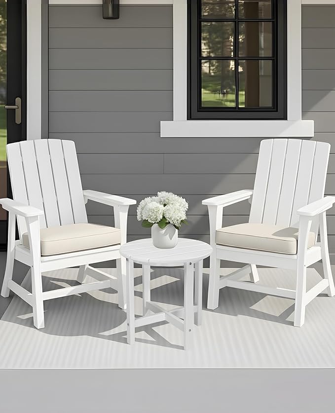 Outvita Adirondack Side Table, 18 Inch Round Outdoor End Table - Photo 8