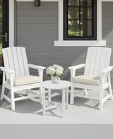 Outvita Adirondack Side Table, 18 Inch Round Outdoor End Table - Photo 8