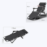DOSSAE Oversized Patio Recliner Chair, Lounger with Sun Shade and Mesh Back, Folding Lawn Lounge Chairs - Photo 2