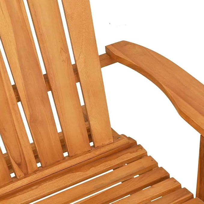 Garden Rocking Adirondack Chair Teak Solid Teak Wood Medium Outdoor Chairs Outdoor Furniture for Terrace Tavern