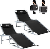 #WEJOY 2 Pack Outdoor Chaise Lounge Chair - Portable Folding Patio Pool Lounge Chair - Photo 1