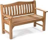 Ash & Ember Hawthorne Grade A Teak 53" Bench, Seats 2 People Comfortably - Photo 1