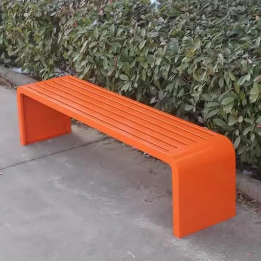 Outdoor Bench, Metal Garden Bench, Park Bench, Weatherproof Bench with Metal Frame, for Gardens, Balconies and Terraces (Color : H, Size : 120cm)