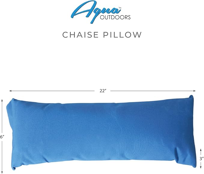 Classic White-Blue - in-Pool Chaise Set – Includes Two Chaises, Two Headrest Pillows - Photo 2