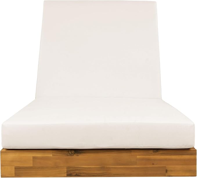 Christopher Knight Home Maril Acacia Wood Chaise Lounge Chair Outdoor, Adjustable Backrest Sun Lounger Recliner - Photo 8