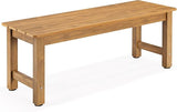 ONBRILL Outdoor Benches Weatherproof, 2-Person Poly Lumber Garden Bench - Photo 1