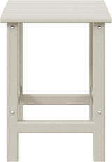 WestinTrends Malibu Square Outdoor Side Table for Adirondack Chair, Sand - Photo 3