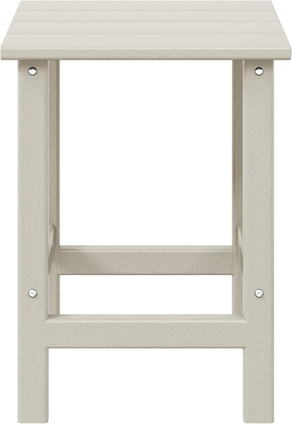 WestinTrends Malibu Square Outdoor Side Table for Adirondack Chair, Sand