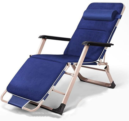 Chair Reclining Lounge Chair Patio Chairs,w/Removable Cushion & Headrest,Reclining Camping Chair w/Upgraded Lock,Large Cup Holder and Footrest,Reclining Patio Chairs Recliner for Indoor Outdoor