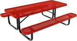 COATEDOUTDOORFURNITURE Heavy-Duty Portable Outdoor Kids Table, Punched Steel Kids Picnic Table - Photo 1