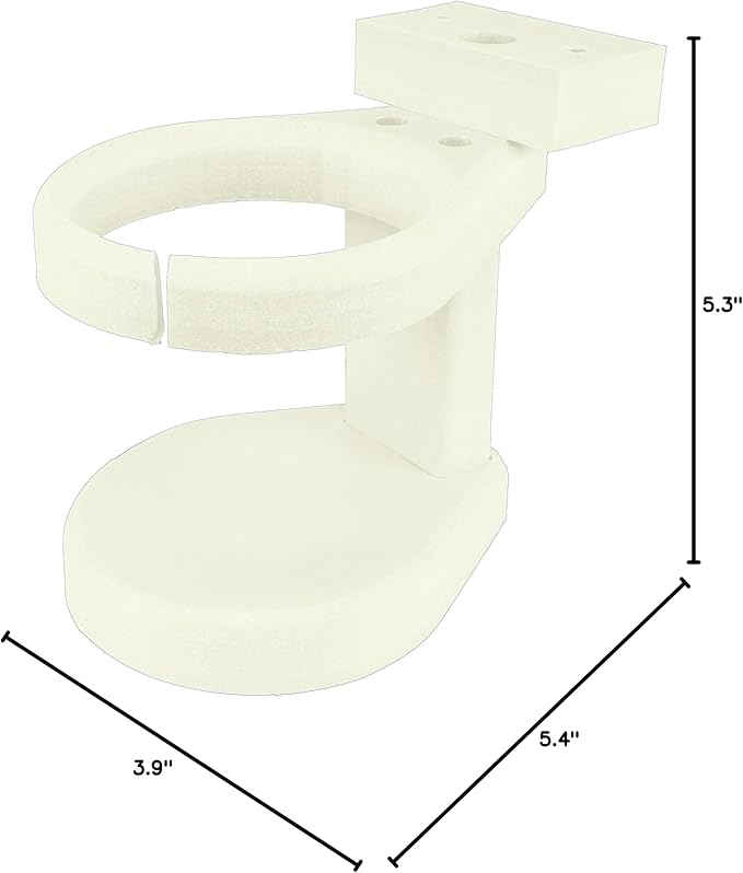 Durable Cup Holder for Outdoor Furniture – Adirondack Chair Attachment, White, Perfect for Outdoor Enthusiasts, Affordable & Easy to Use