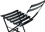 Carolina Chair & Table Bistro Set of 2 Foldable Outdoor Chairs - Elegant Powder Coated Metal Seat and Frame Folding - Photo 6