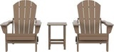 Costaelm 3 piece Patio Set, Outdoor Modern Adirondack Table and Chairs - Photo 1