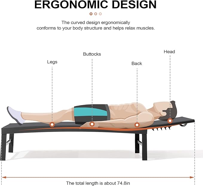 Crestlive Products Lounge Chair Outdoor Set of 2, Aluminum Pool Chaise Lounge Chairs, Adjustable Five-Position Tanning Recliner, All Weather for Patio, Beach, Yard, Pool (Black)