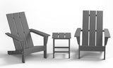 12 Pieces Adirondack Chair Set Outdoor Adirondack Chair Plastic HDPE All-Weather Adirondack Chairs Outdoor Fire Pit - Photo 9