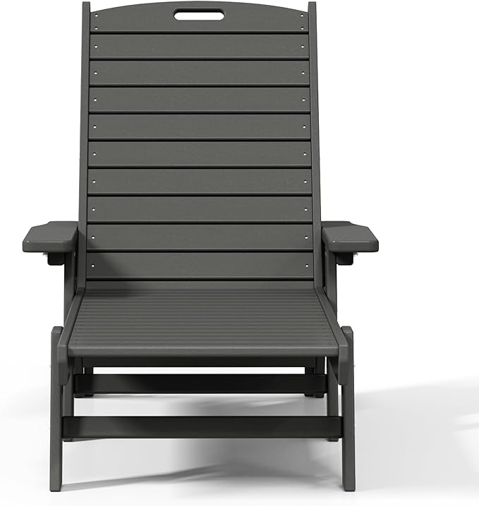 WestinTrends Malibu Poly Reclining Chaise Lounge Gray - Photo 5