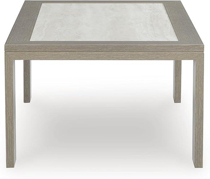 Signature Design by Ashley Kimpton Isle Contemporary Outdoor Fade and Rust Resistant Coffee Table with Stone Tabletop - Photo 4