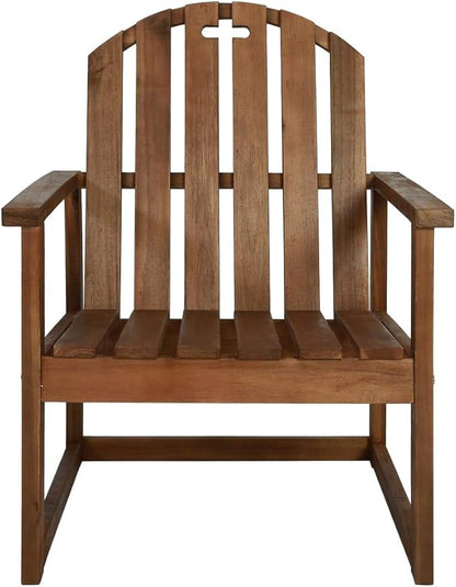 Garden Bench Sofa Chairs 2 pcs Solid Acacia Wood (Outdoor Lounge Set)