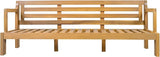 Patio Furniture 3-seat Sofa Acacia Wood Outdoor Furniture Outdoor Couch Deep Seat and Backrest Cover Thick Cushions - Photo 4
