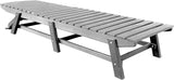 Phat Tommy Outdoor Pool Chaise Lounge, Heavy-Duty Beach Lounger - Folding, HDPE - Photo 3