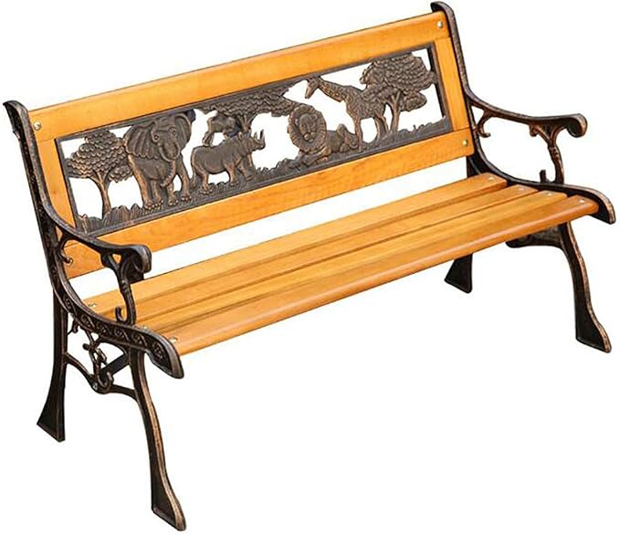 Garden Bench Park Bench Mini Sized Wood Outdoor Benches Weatherproof for Patio Lawn Balcony Backyard Porch and Indoor