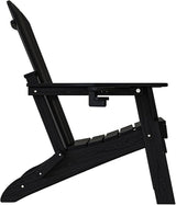 Plawdlik Folding Adirondack Chair, Cup Holder, SGS Tested - Photo 10
