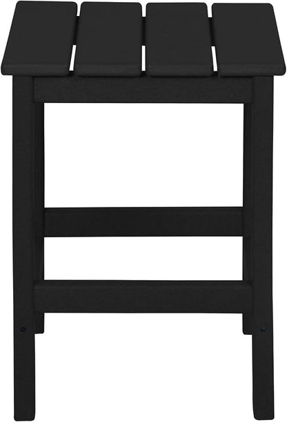 WestinTrends Malibu 3-Piece Set Outdoor Coffee and Side Table for Adirondack Chair, Black