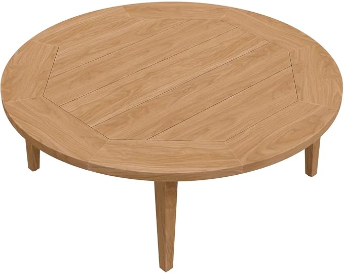 Modway Brisbane Teak Wood Coffee Table, Natural